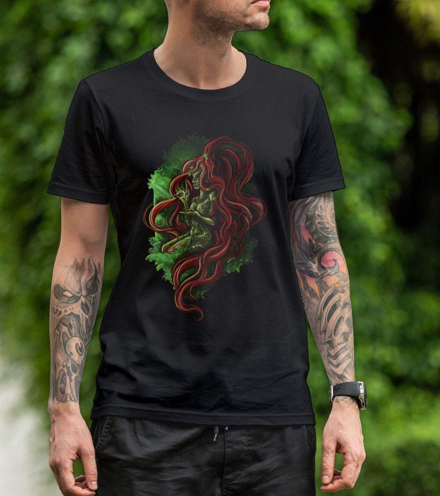 Most Poisonous Flowers Toxic Redhead In Greenery T-Shirt