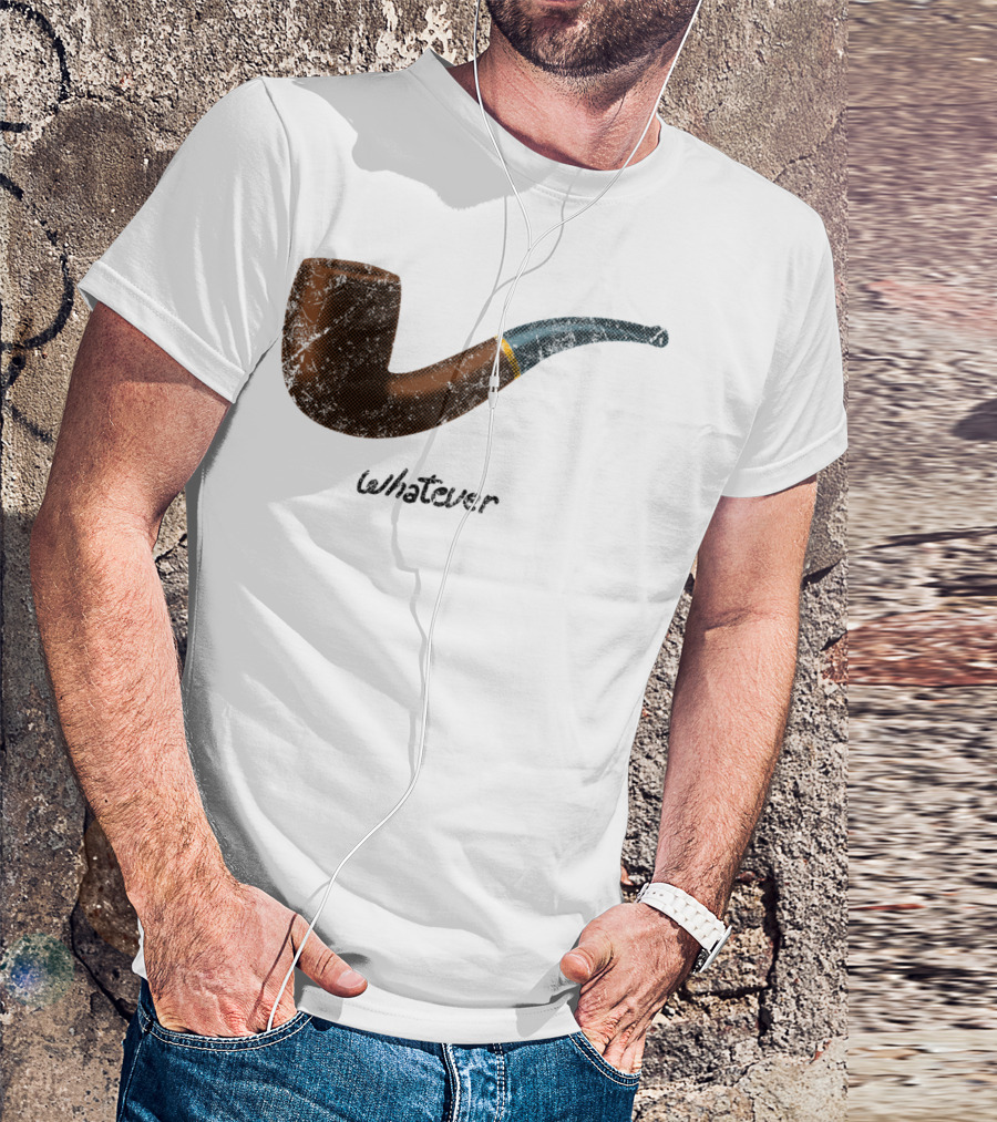 Whatever Pipe Surrealism Magritte Reference T-Shirt