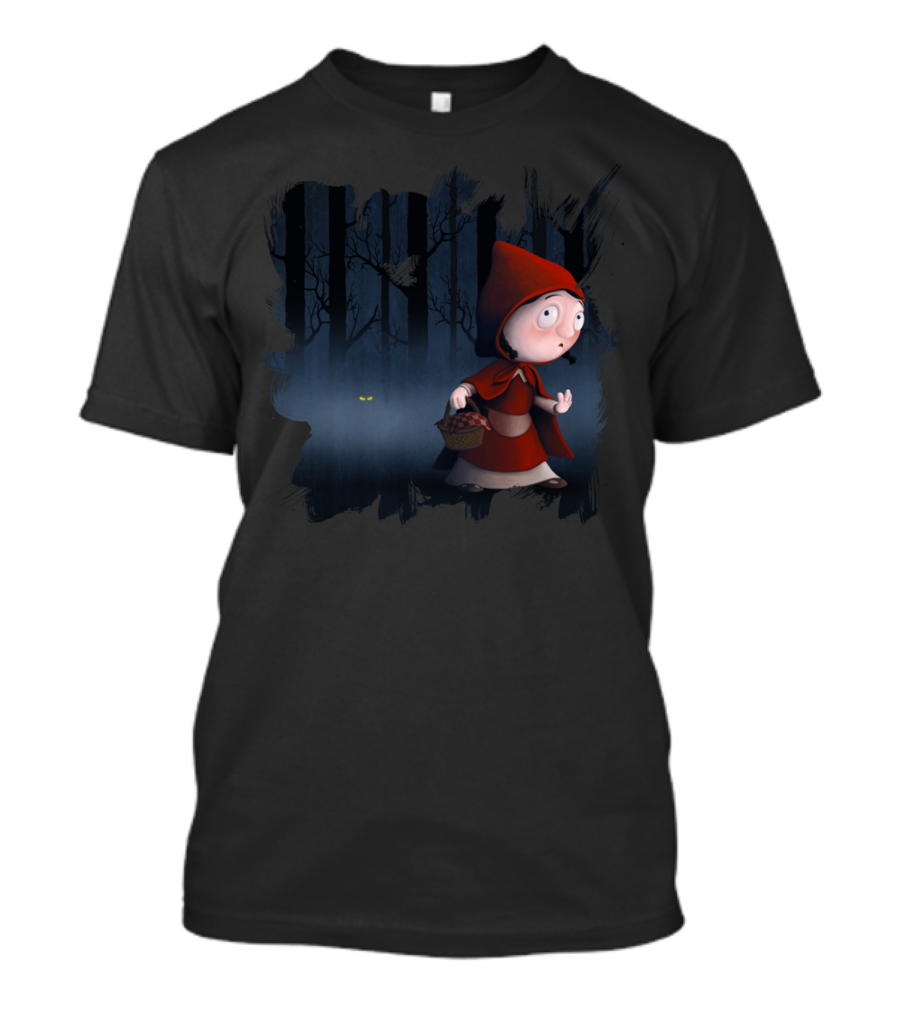 Little Red Riding Hood In The Woods Creepy Forest Adventure T-Shirt