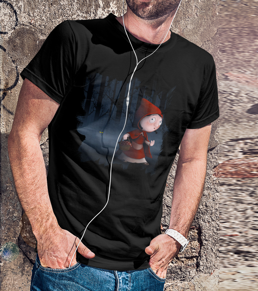 Little Red Riding Hood In The Woods Creepy Forest Adventure T-Shirt