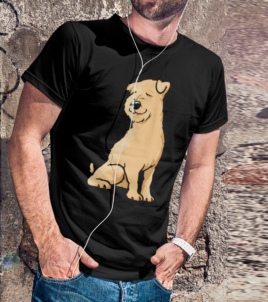 Wheaten Terrier Cartoon Dog T-Shirt