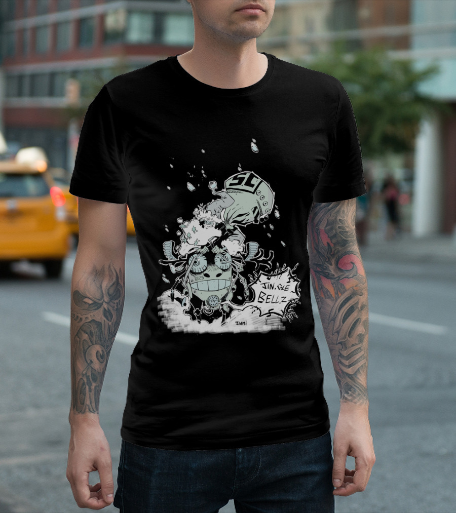 Santa's Mecha Jingle Bellz Robot Action T-Shirt