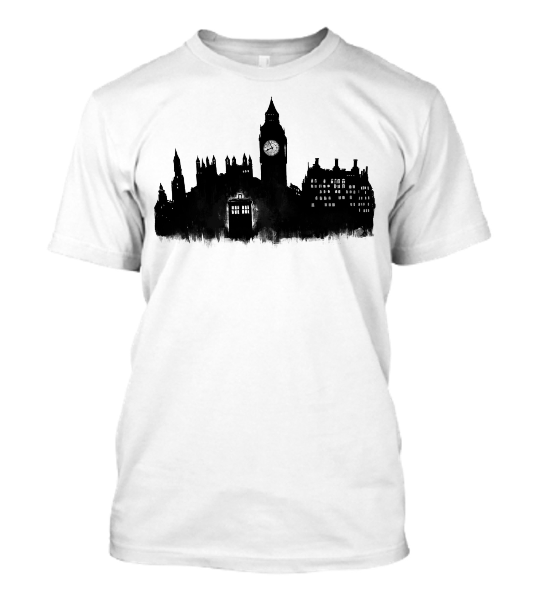 Doctor Who TARDIS With Big Ben Skyline In London T-Shirt