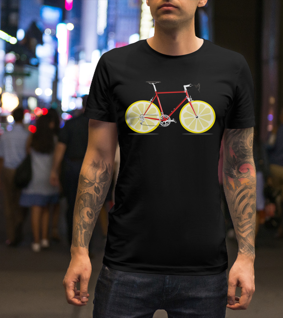 When Life Gives Me Lemons I Go Cycling Lemons Bicycle T-Shirt