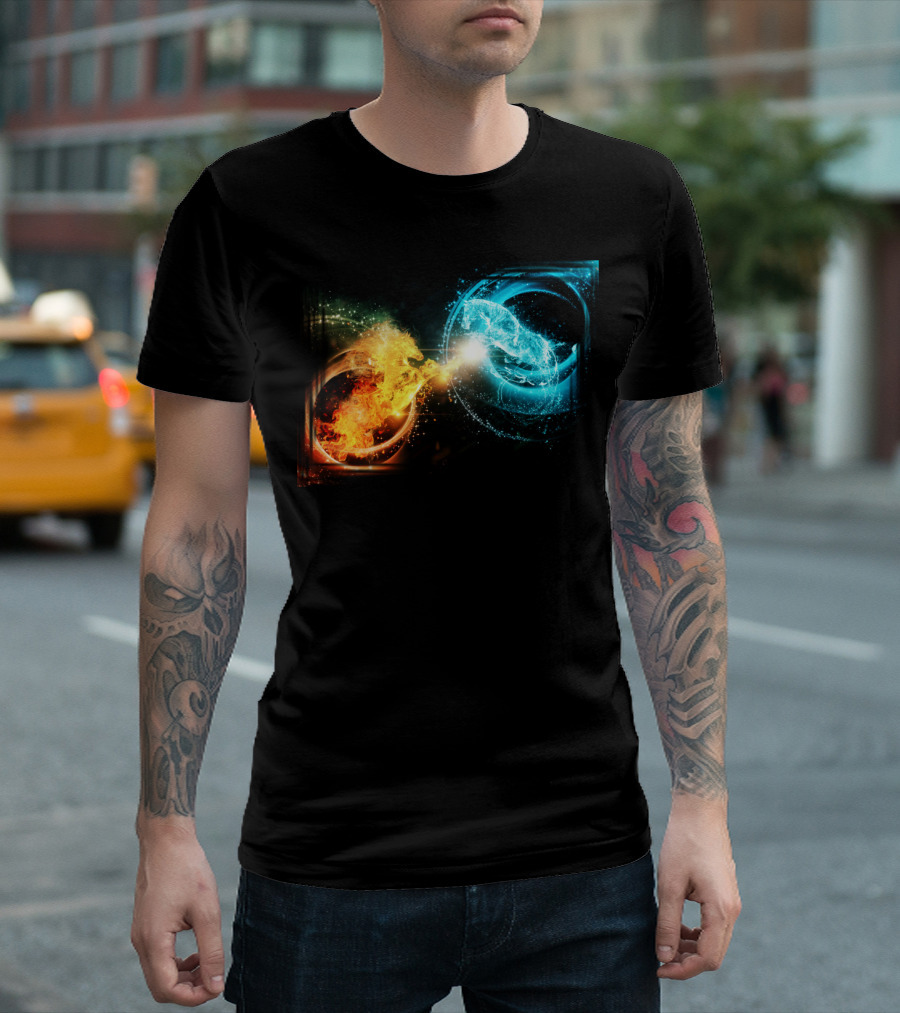 Fire And Water Yin Yang Horse Dynamics T-Shirt