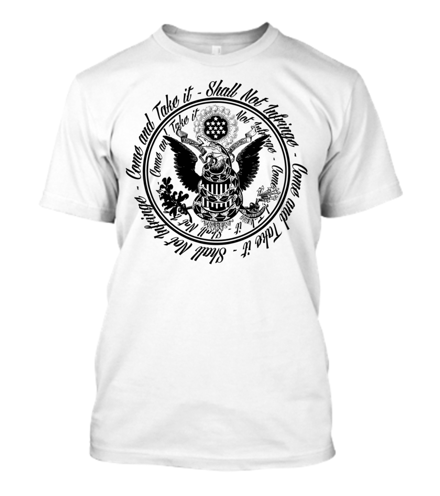 Come And Take It Shall Not Infringe Emblem Eagles Stars T-Shirt