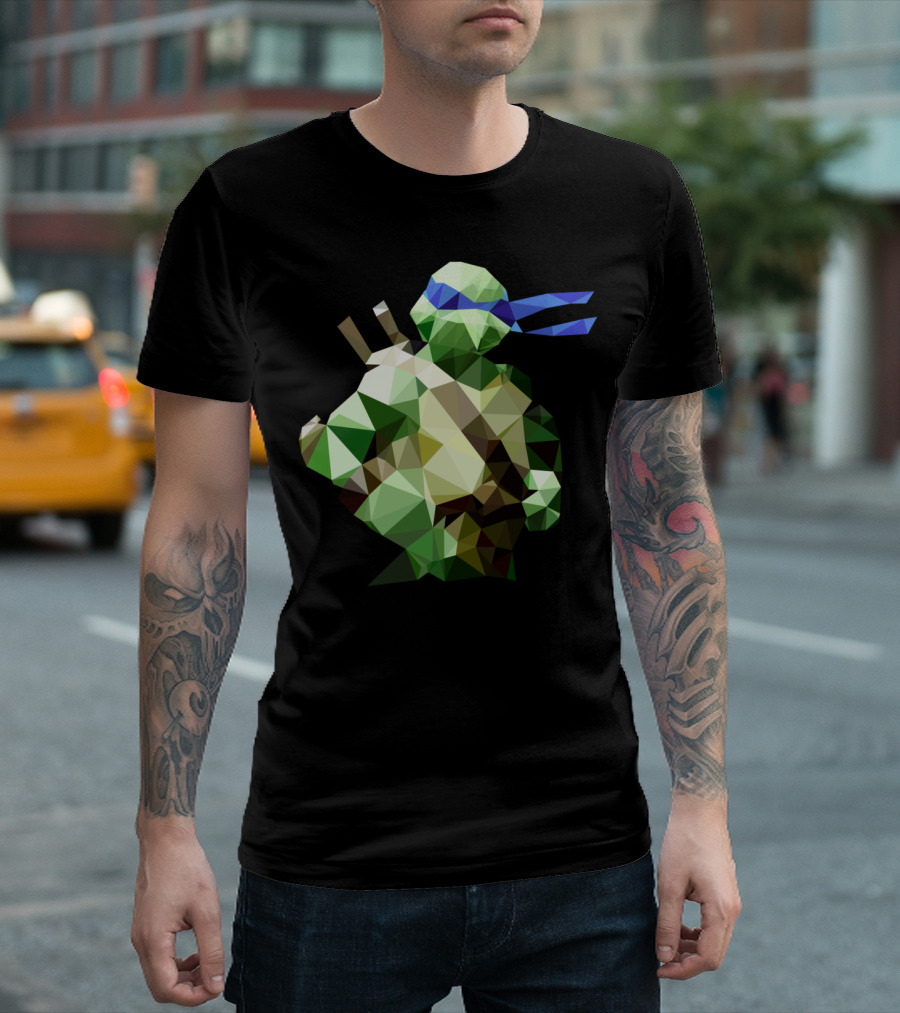Polygon Heroes Leonardo Ninja Turtles T-Shirt