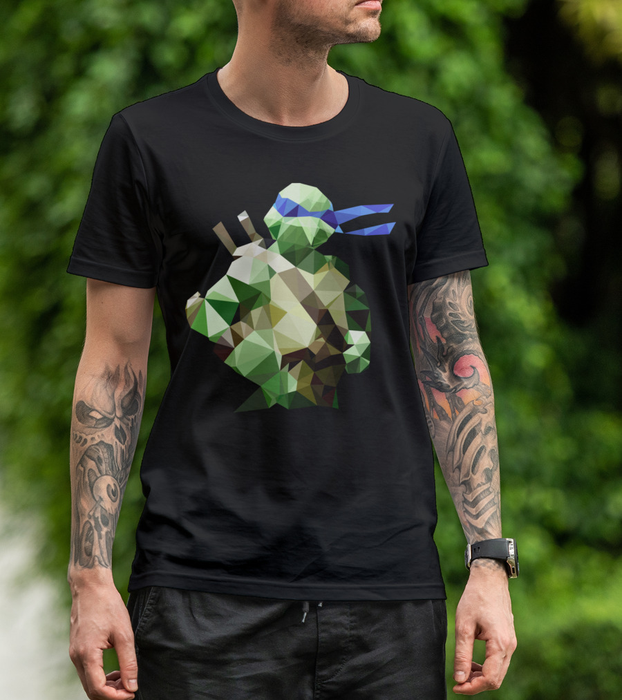 Polygon Heroes Leonardo Ninja Turtles T-Shirt