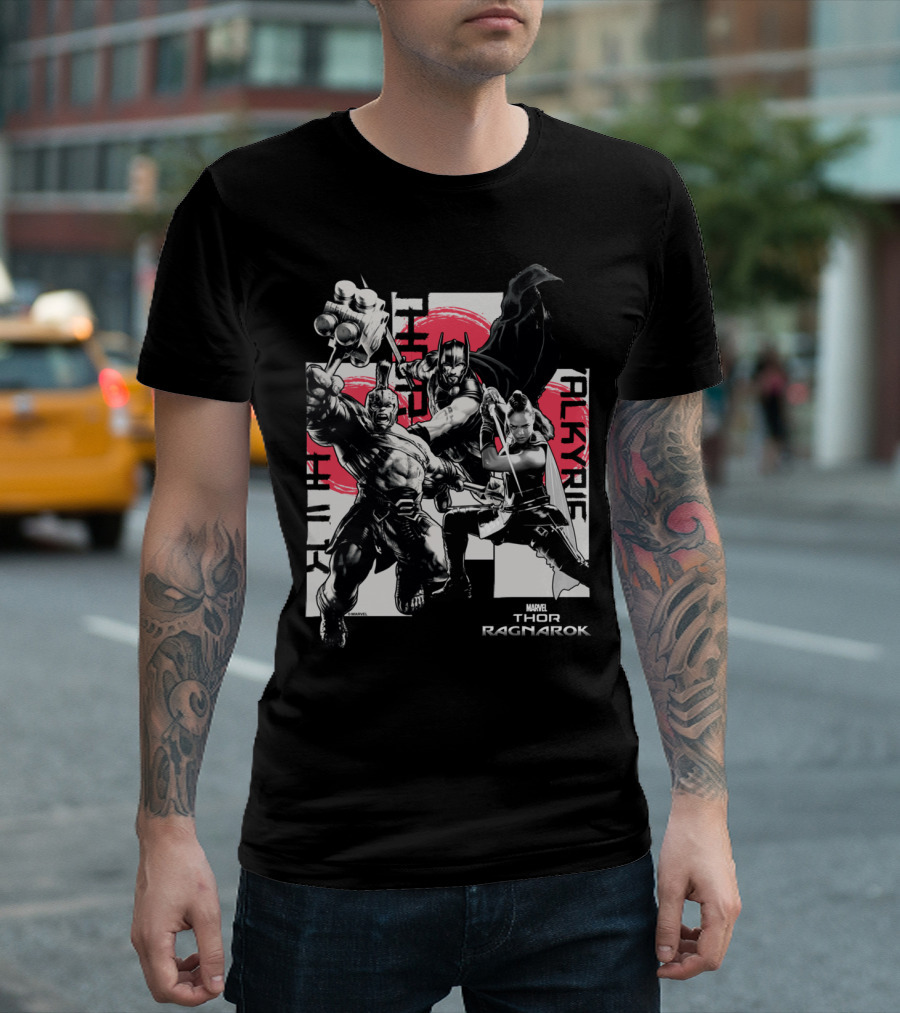 Marvel Thor Ragnarok Thor Hulk Valkyrie T-Shirt