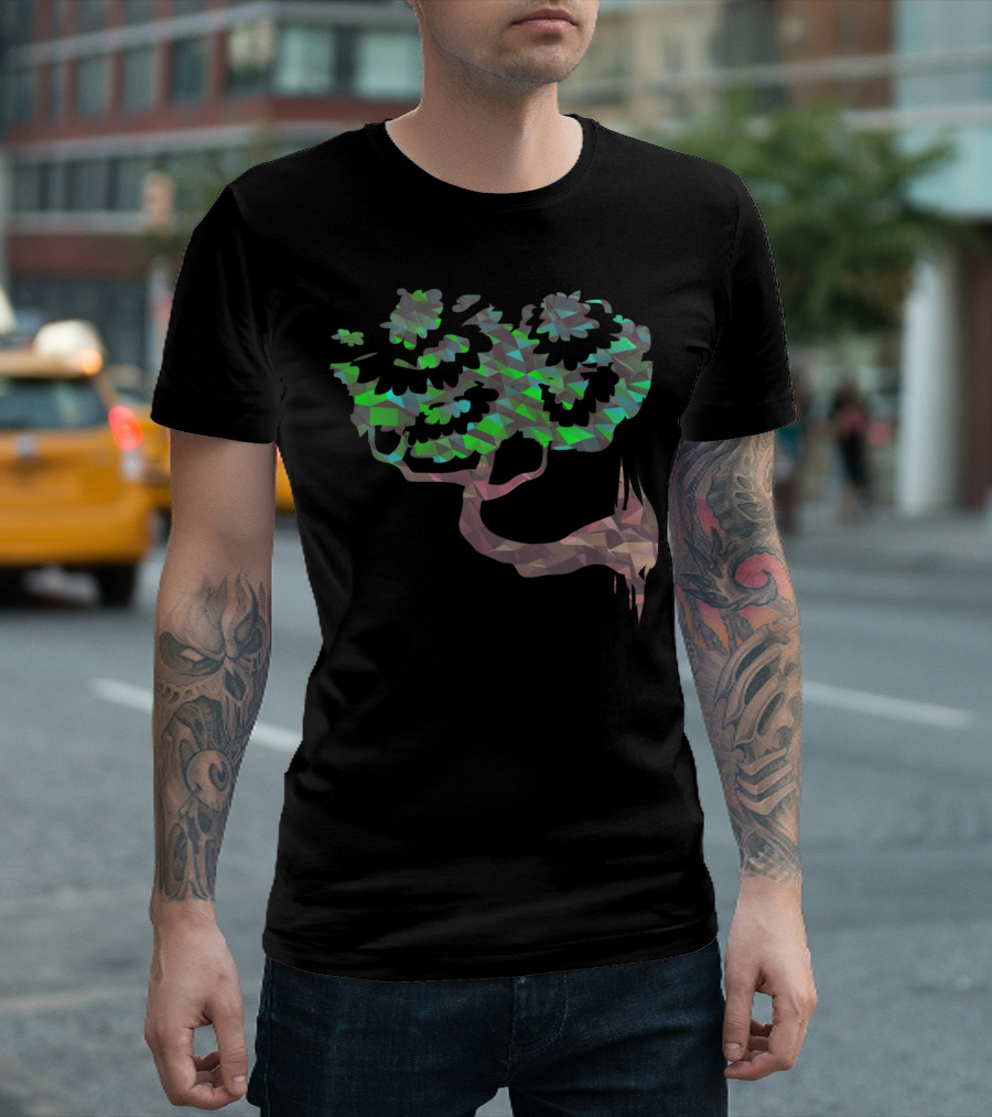 Polygonal Tree Abstract Geometric Branches T-Shirt