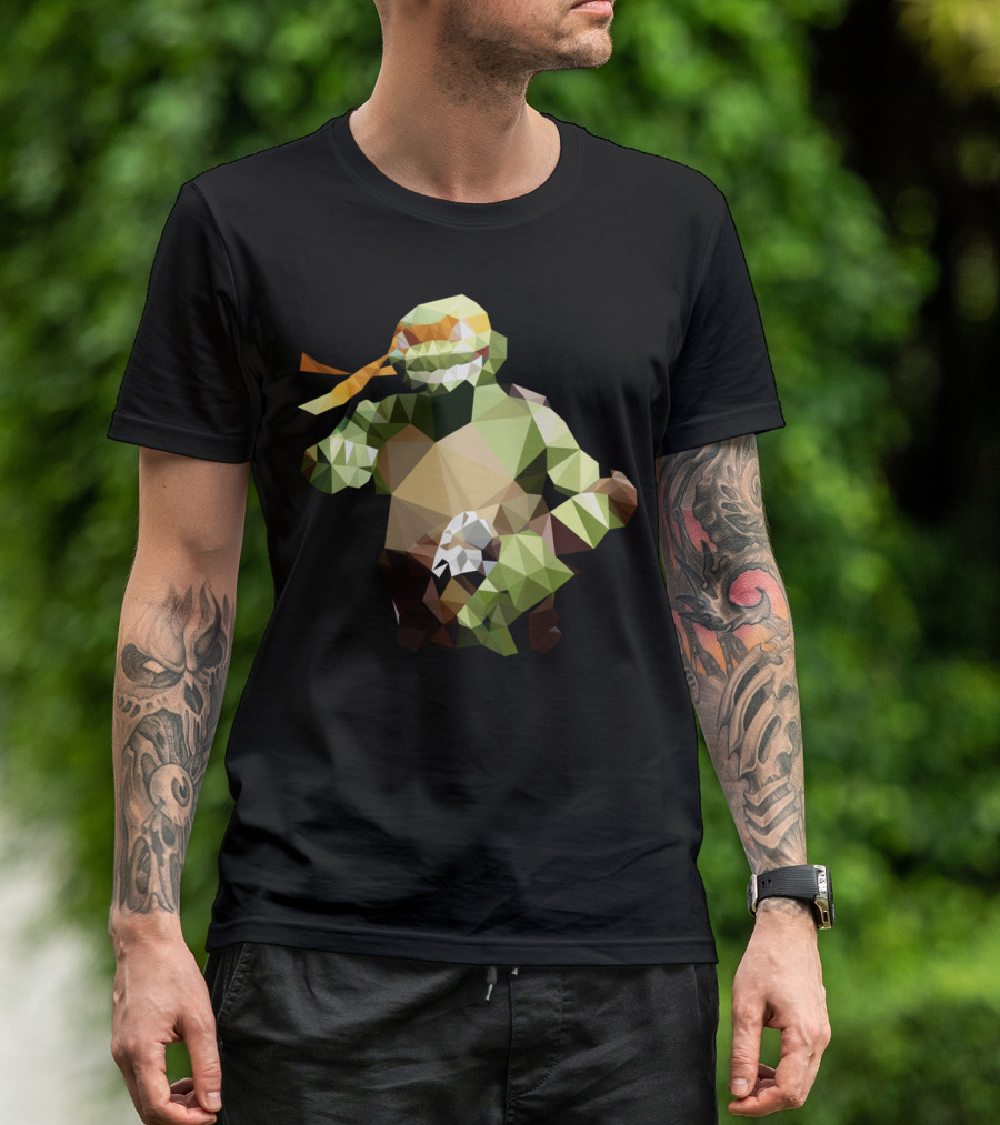 PolygonHeroes Michelangelo Ninja Turtles T-Shirt