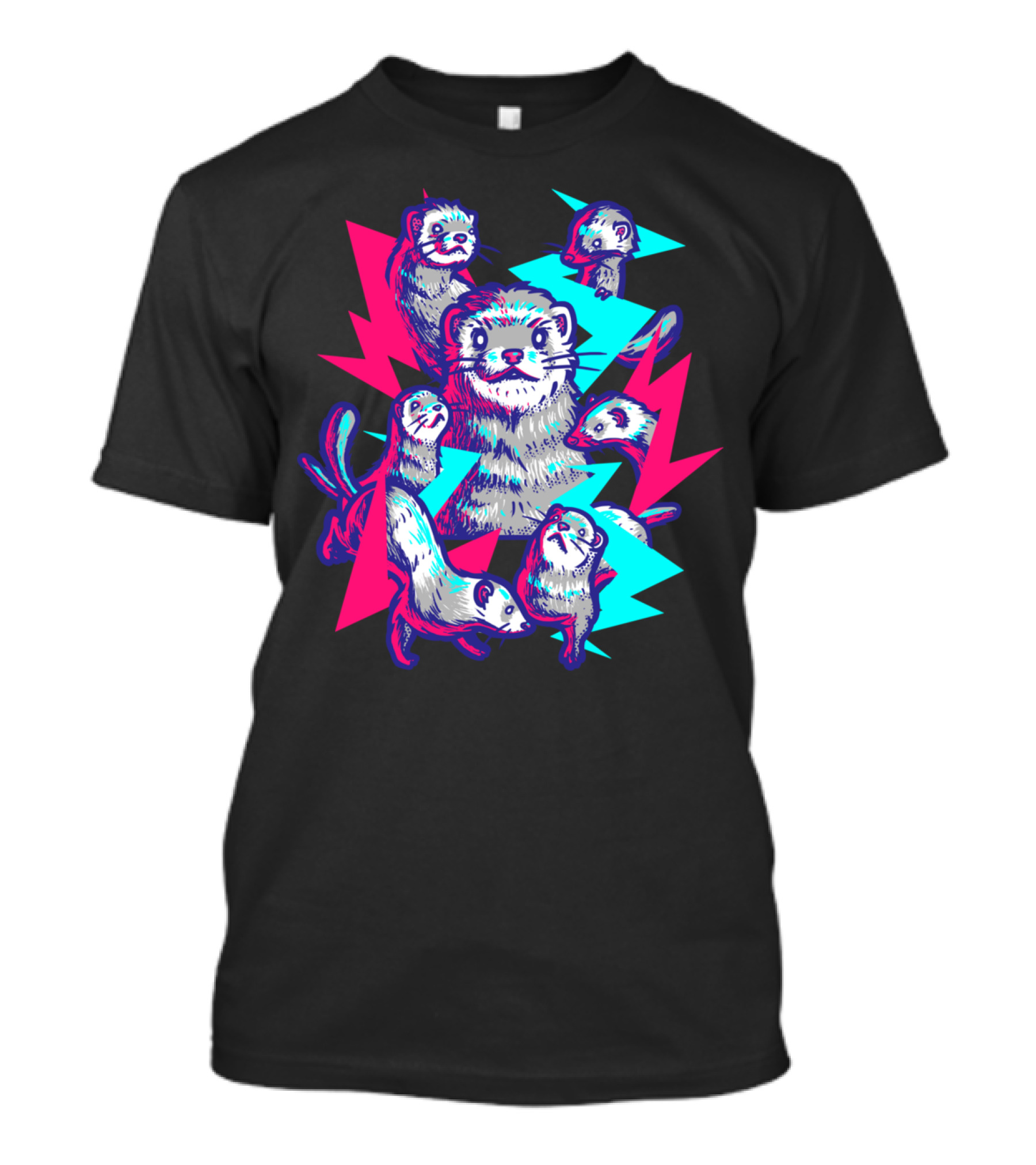 Curious Ferrets Electric Zigzag Energies T-Shirt