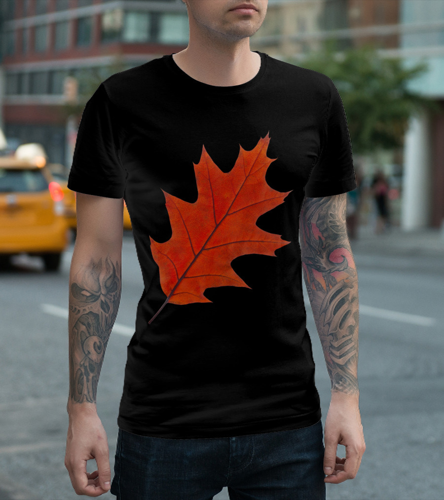 Red Oak Leaf Autumn Sti T-Shirt