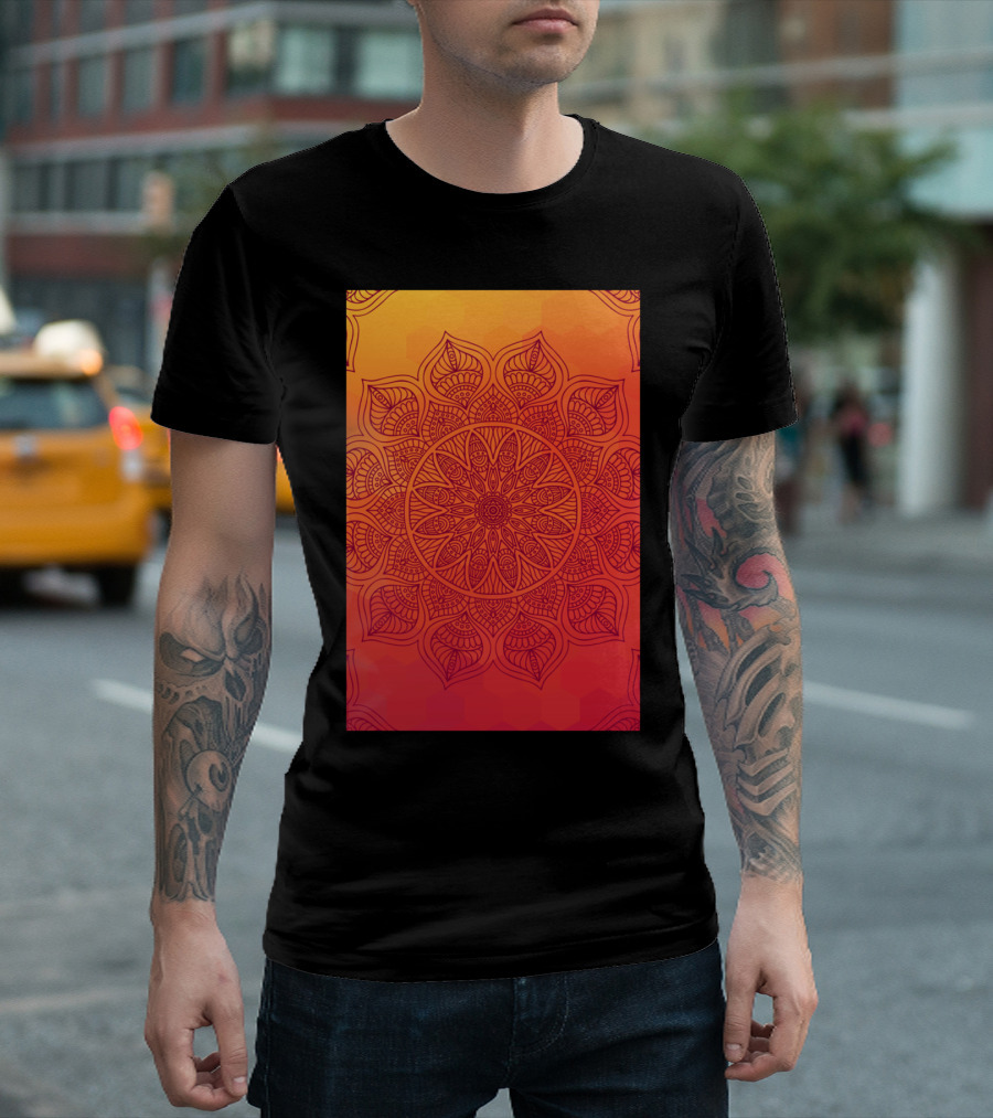 Sun Mandala Geometric Floral T-Shirt