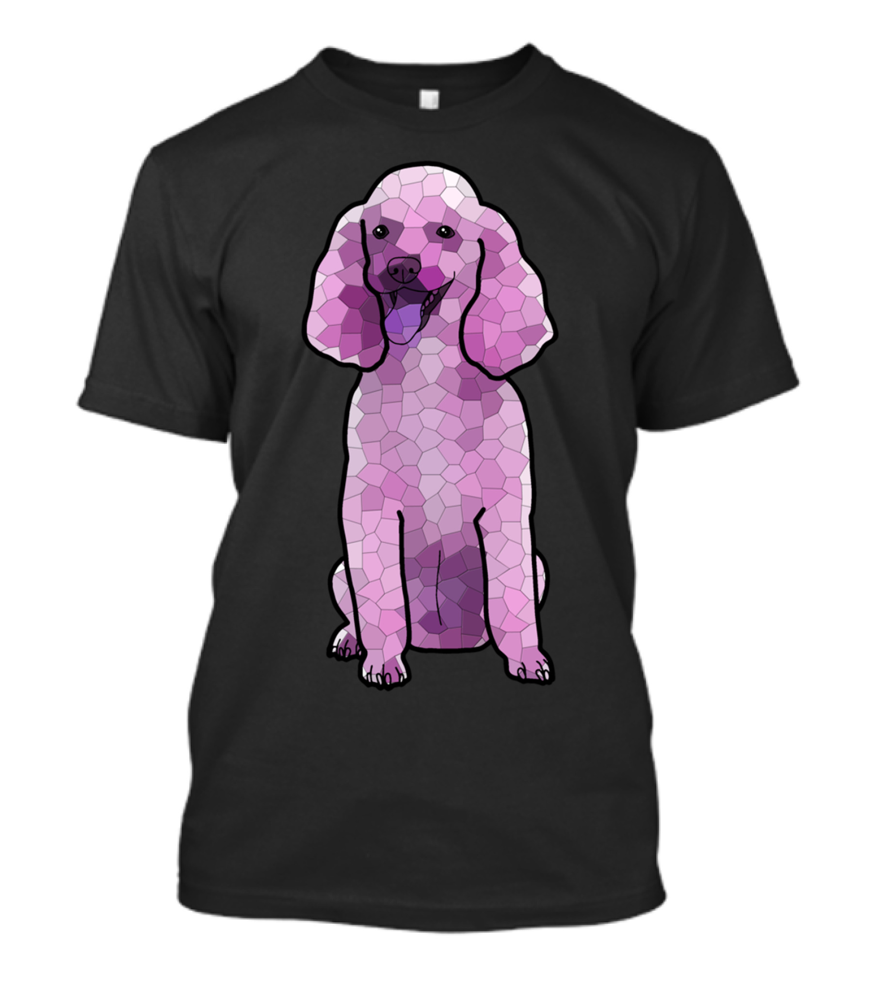 Poodle In Amethyst Mosaic T-Shirt