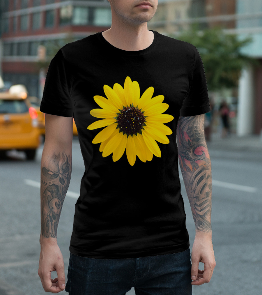 Sunflower Blossom Vibrant Yellow Petals T-Shirt