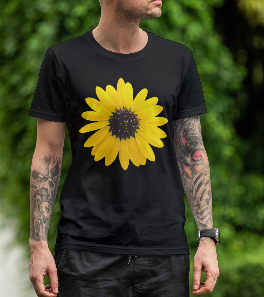 Sunflower Blossom Vibrant Yellow Petals T-Shirt