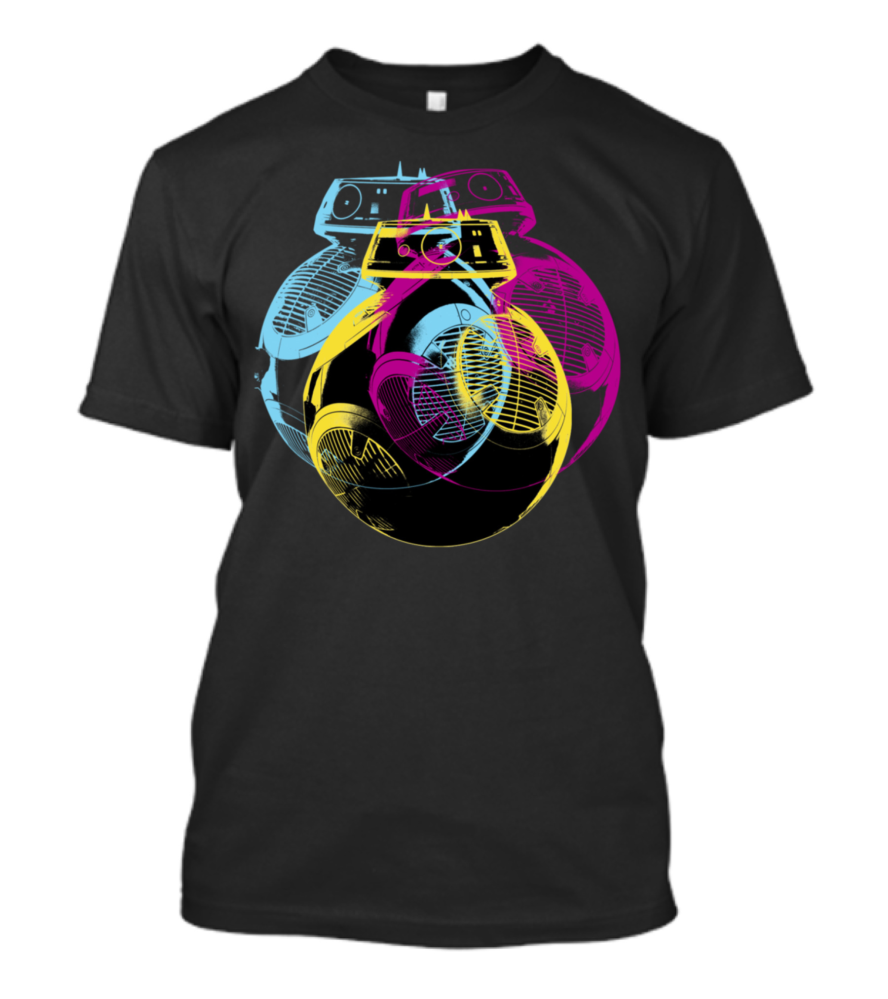 Pop Art BB-8 Star Wars Droid Multicolor T-Shirt
