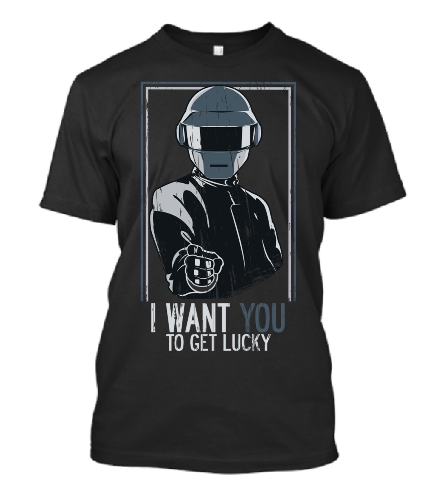 I Want You Daft Punk Robot Helmet Get Lucky T-Shirt
