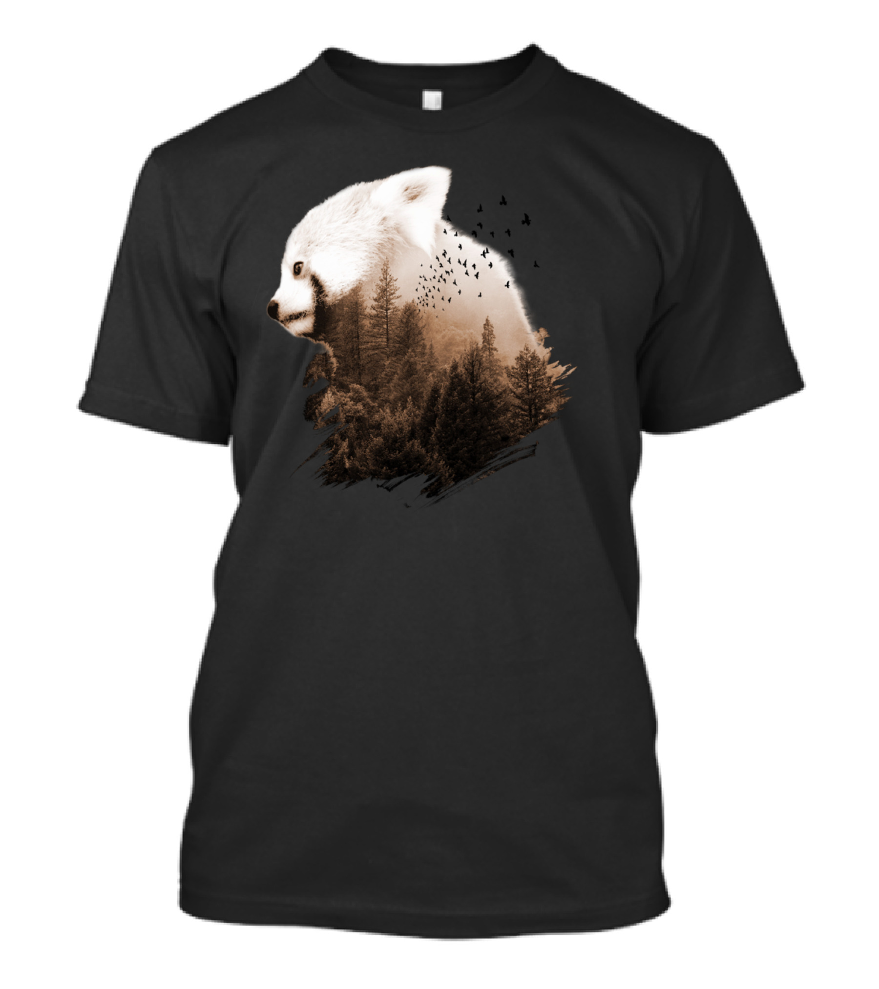 Red Panda Forest Choco Wildlife Nature T-Shirt