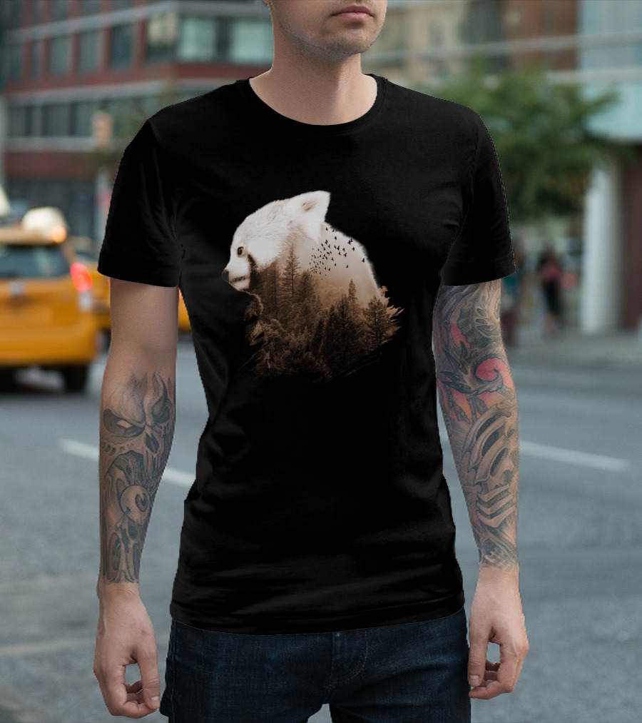 Red Panda Forest Choco Wildlife Nature T-Shirt