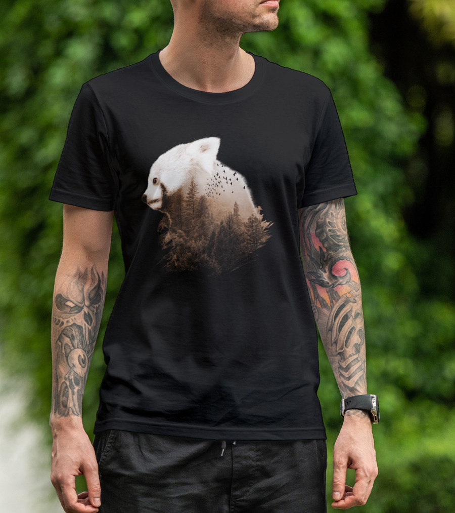 Red Panda Forest Choco Wildlife Nature T-Shirt