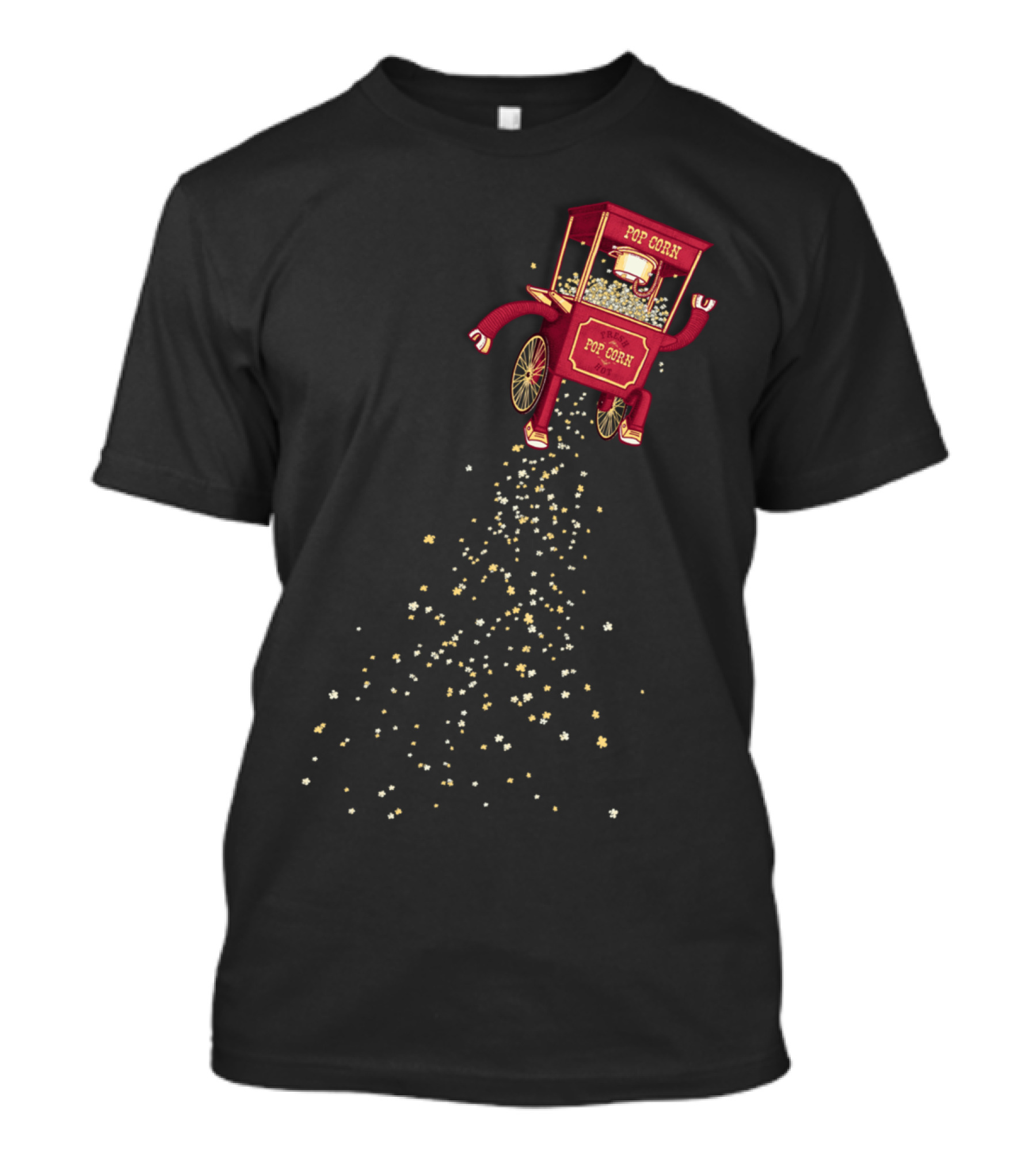 Pop Corn Machine With Starry Trail T-Shirt