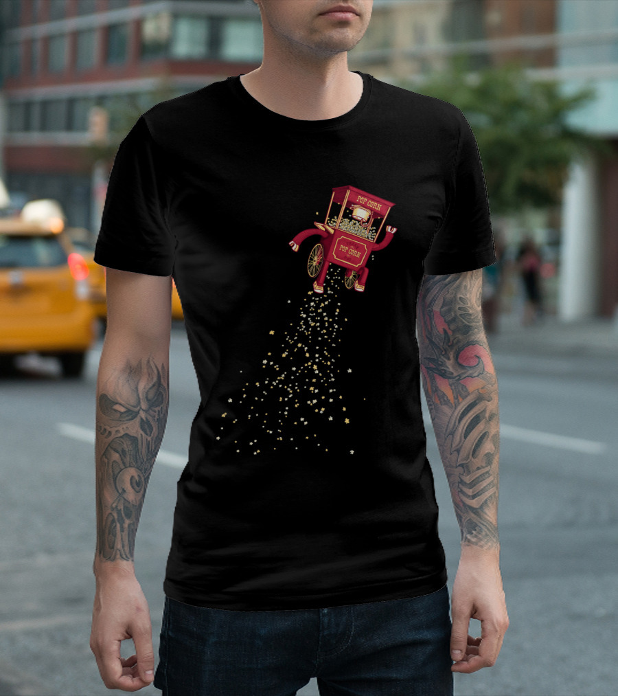 Pop Corn Machine With Starry Trail T-Shirt