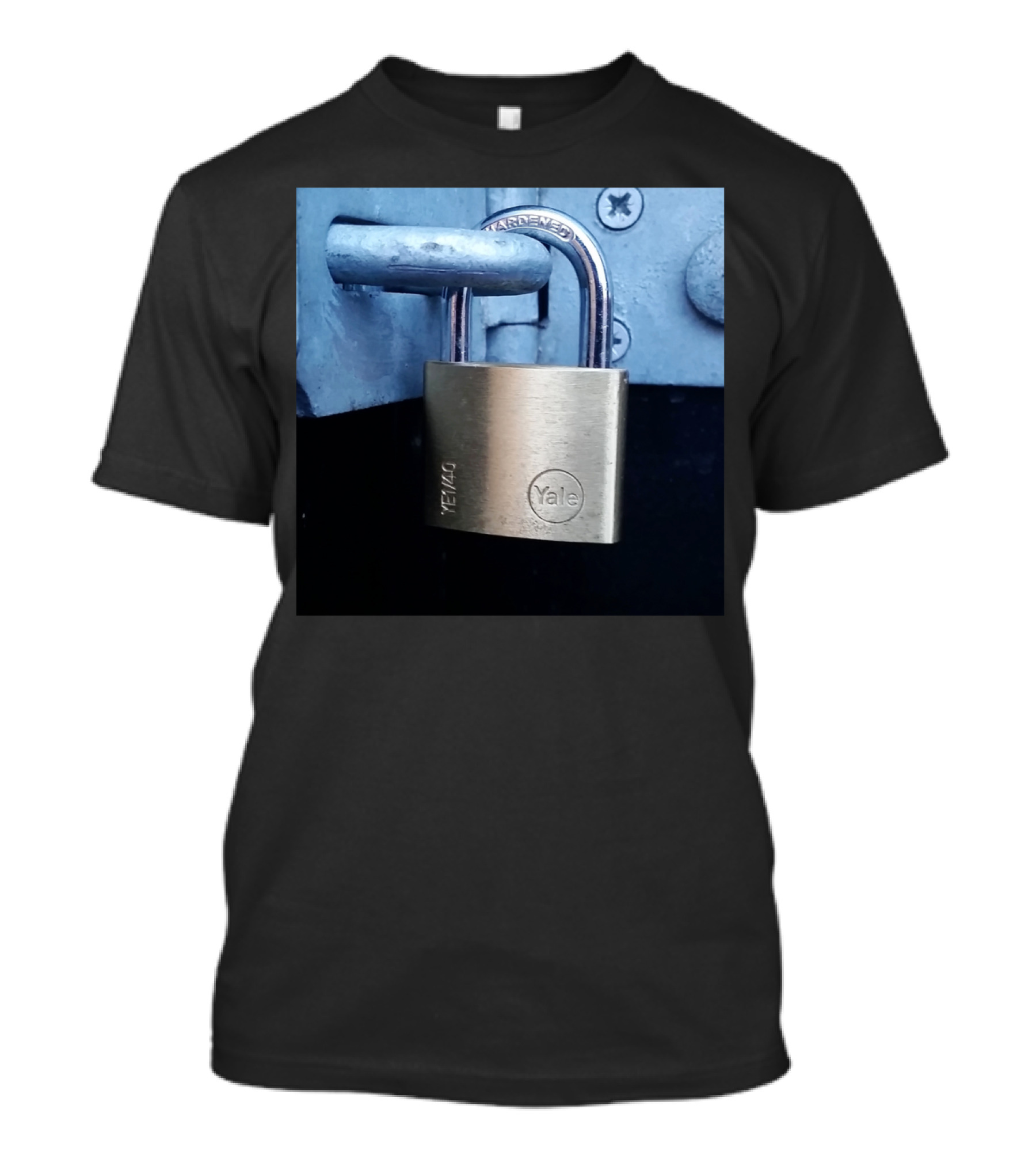 Yale Hardened Lock Padlock Security T-Shirt
