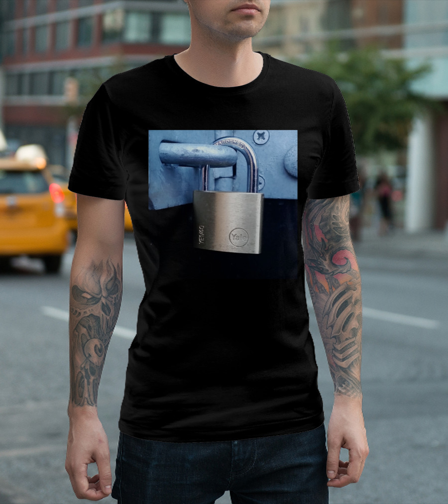 Yale Hardened Lock Padlock Security T-Shirt