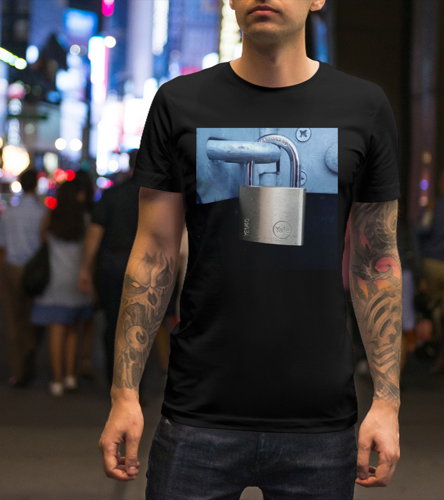 Yale Hardened Lock Padlock Security T-Shirt