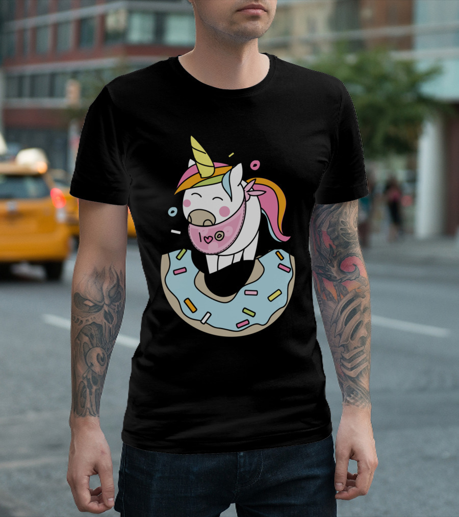 Unicorn Donut Love Kawaii Cute T-Shirt