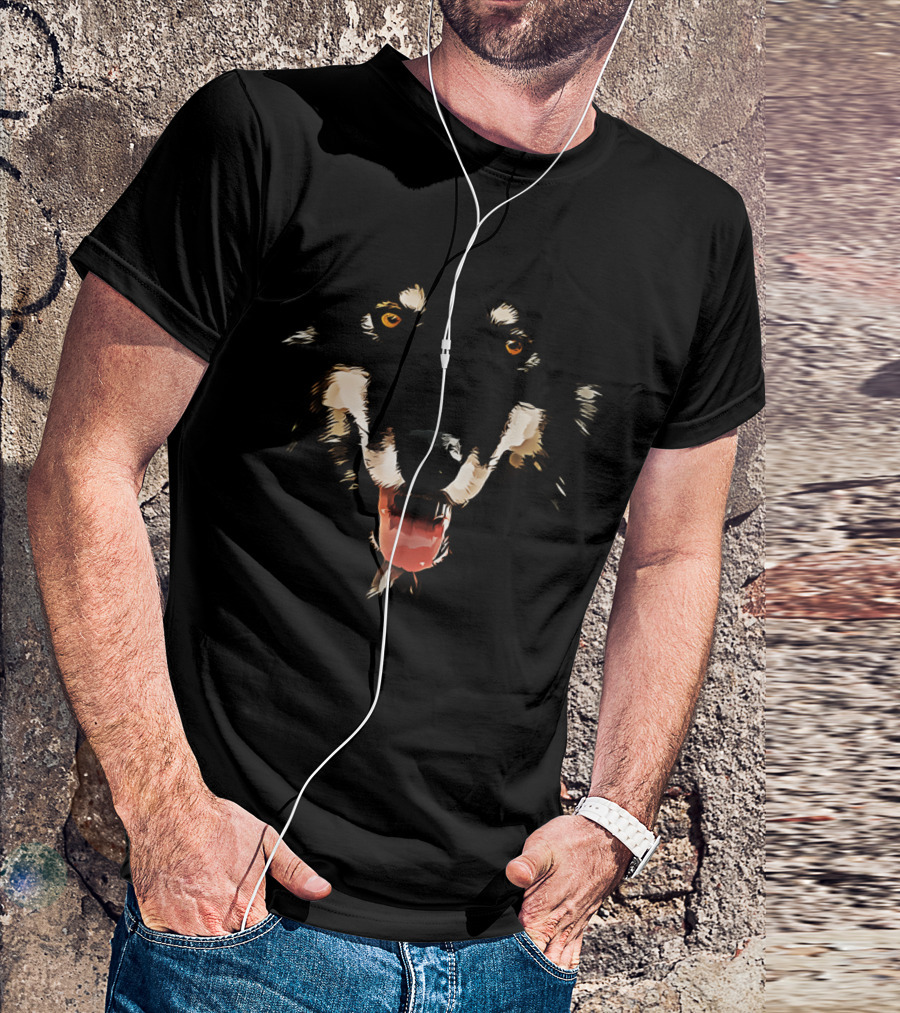 Logan The Alaskan Malamute Face T-Shirt