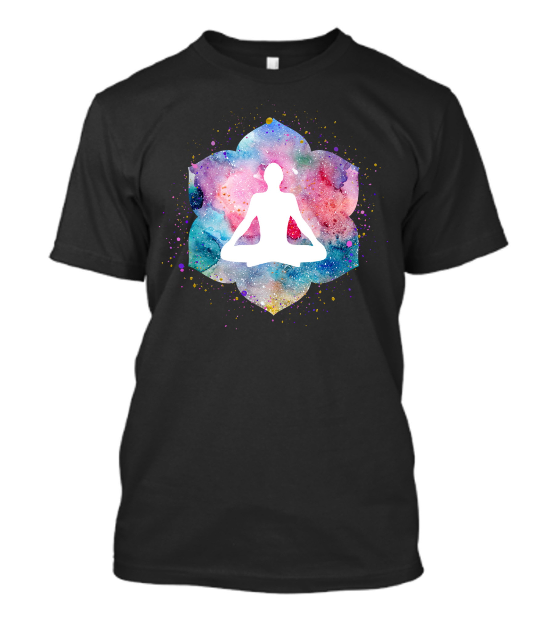 Meditation Chakra Lotus Watercolor T-Shirt