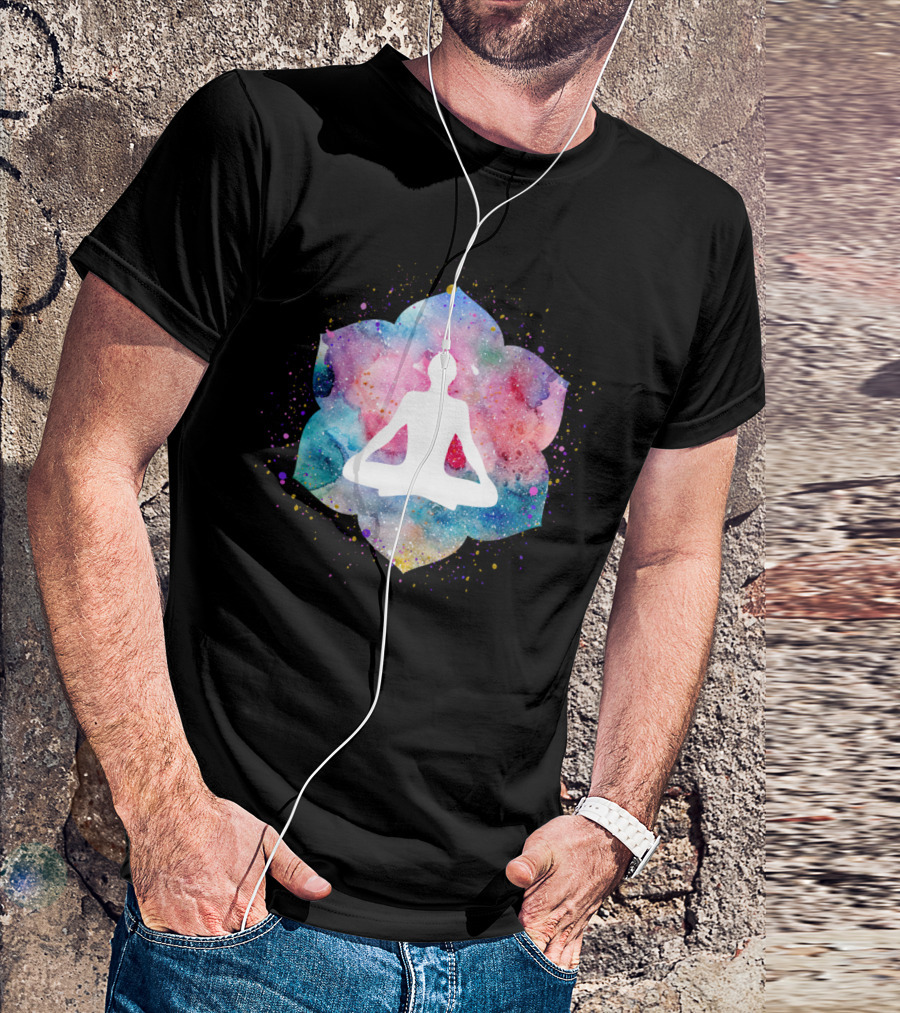 Meditation Chakra Lotus Watercolor T-Shirt