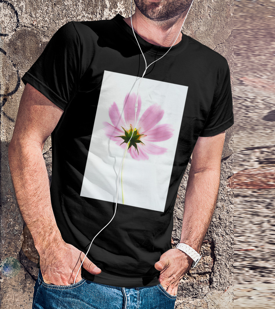 Shades Of Summer By Bl Pink Flower T-Shirt