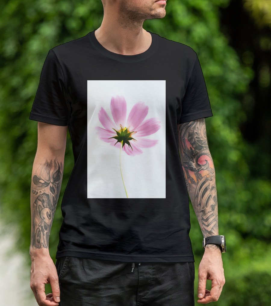 Shades Of Summer By Bl Pink Flower T-Shirt