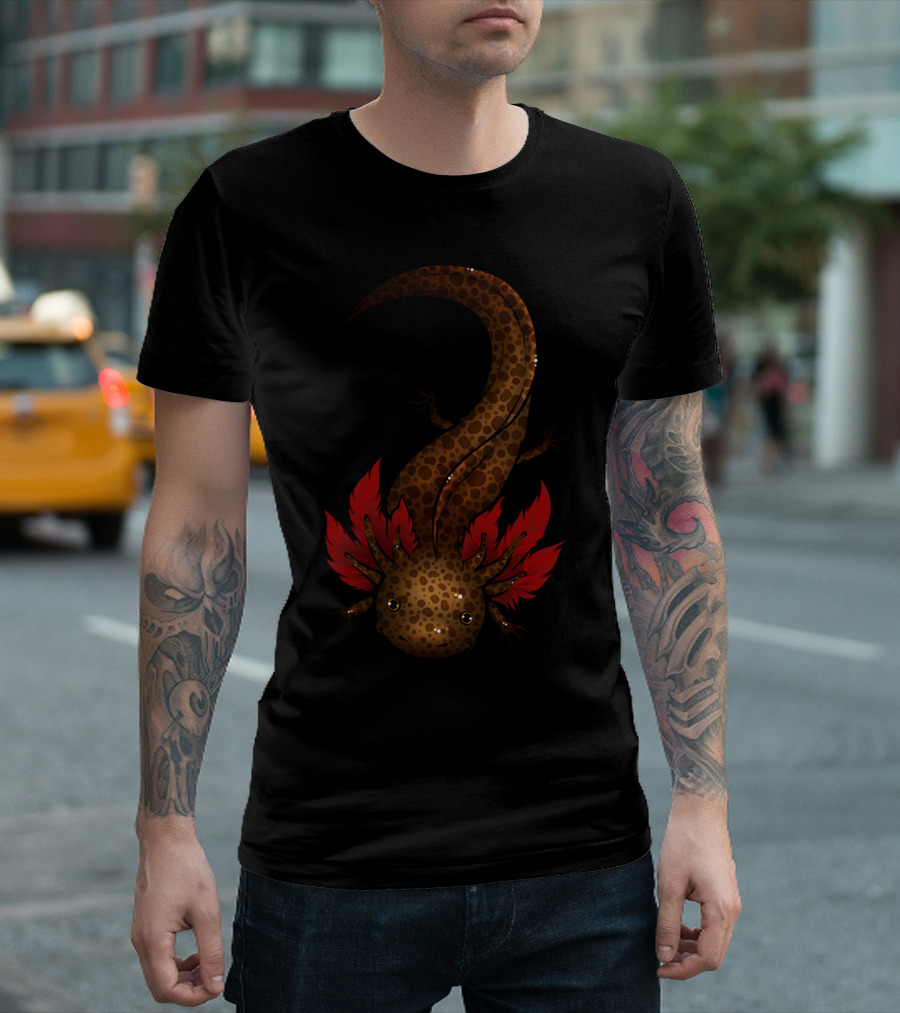 Wild Type Axolotl Red Gill Splendor T-Shirt