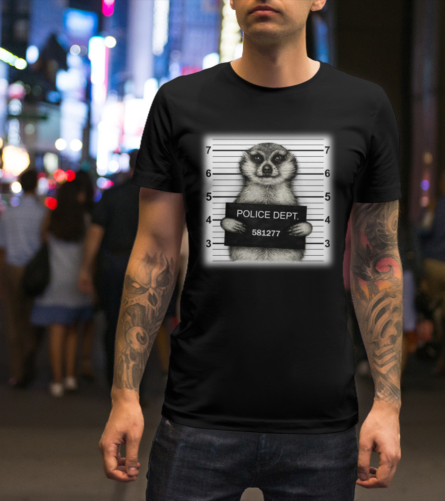 Meerkat Police Dept Mugshot 581277 T-Shirt