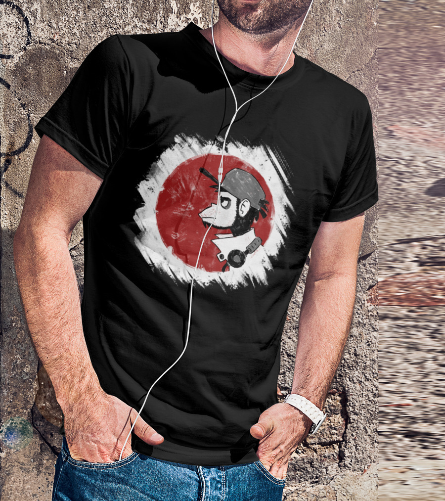Red Sun Samurai Monkey T-Shirt