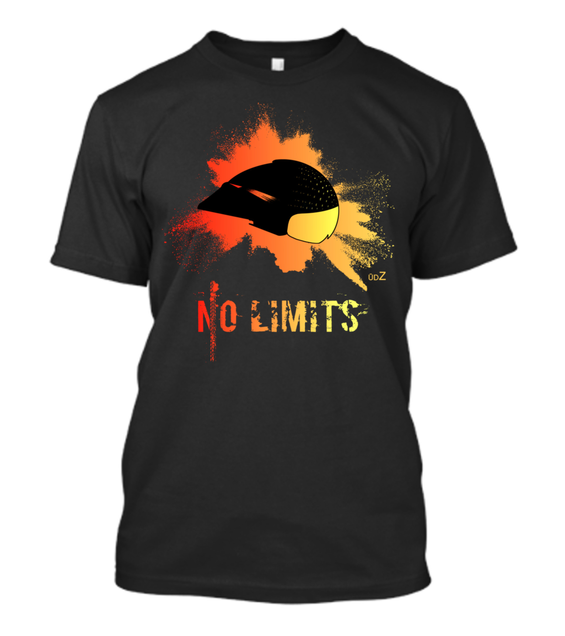 No Limits Fire Helmet Splatter T-Shirt
