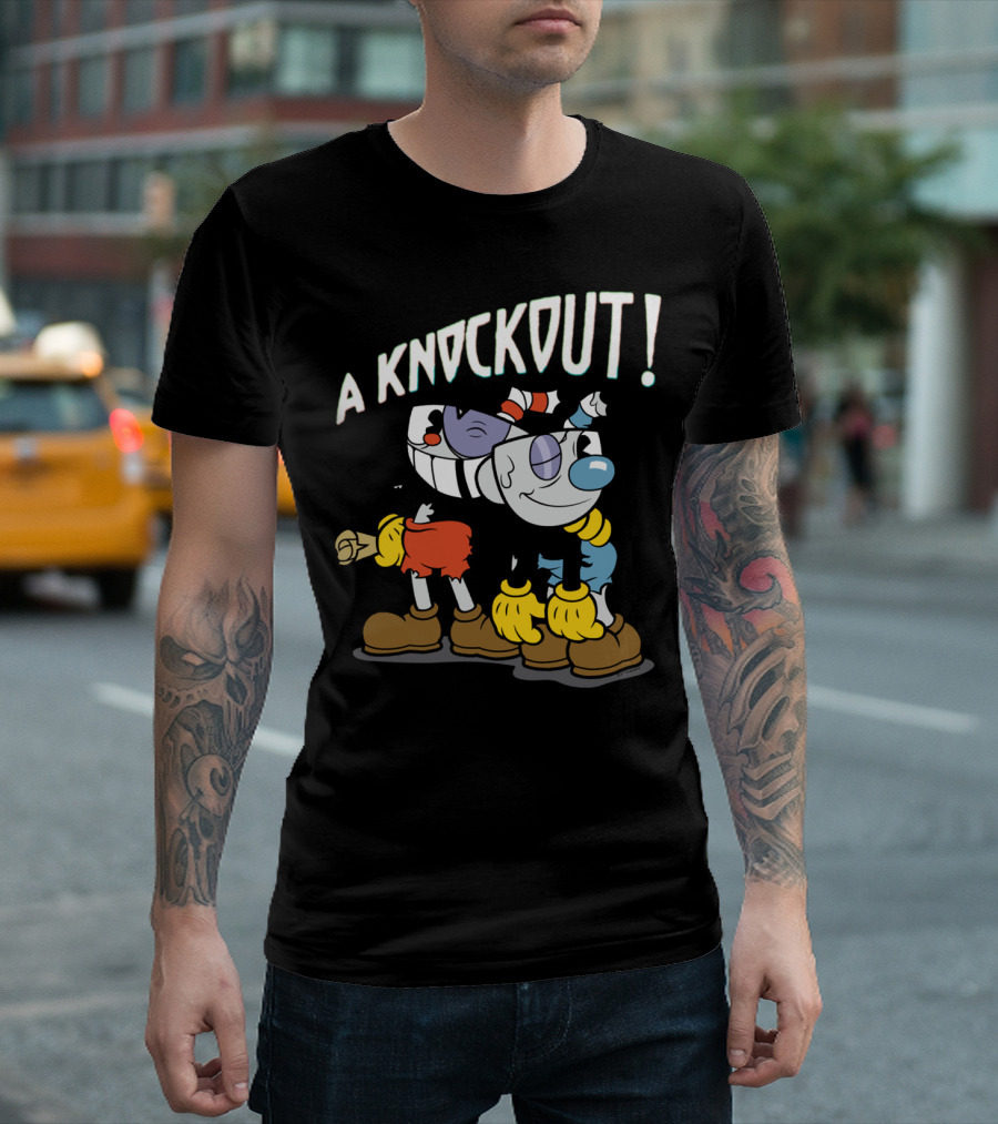 A Knockout Cuphead And Mugman T-Shirt