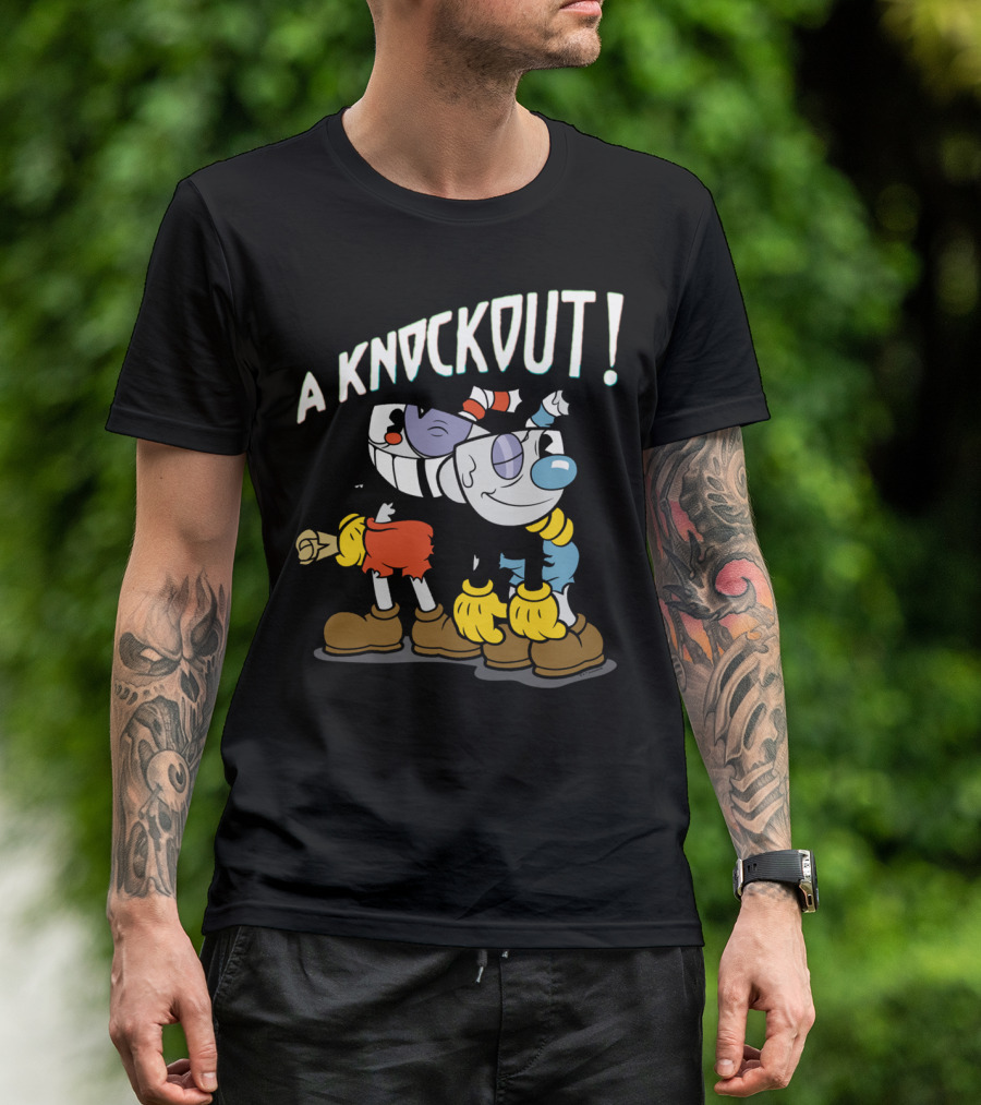 A Knockout Cuphead And Mugman T-Shirt