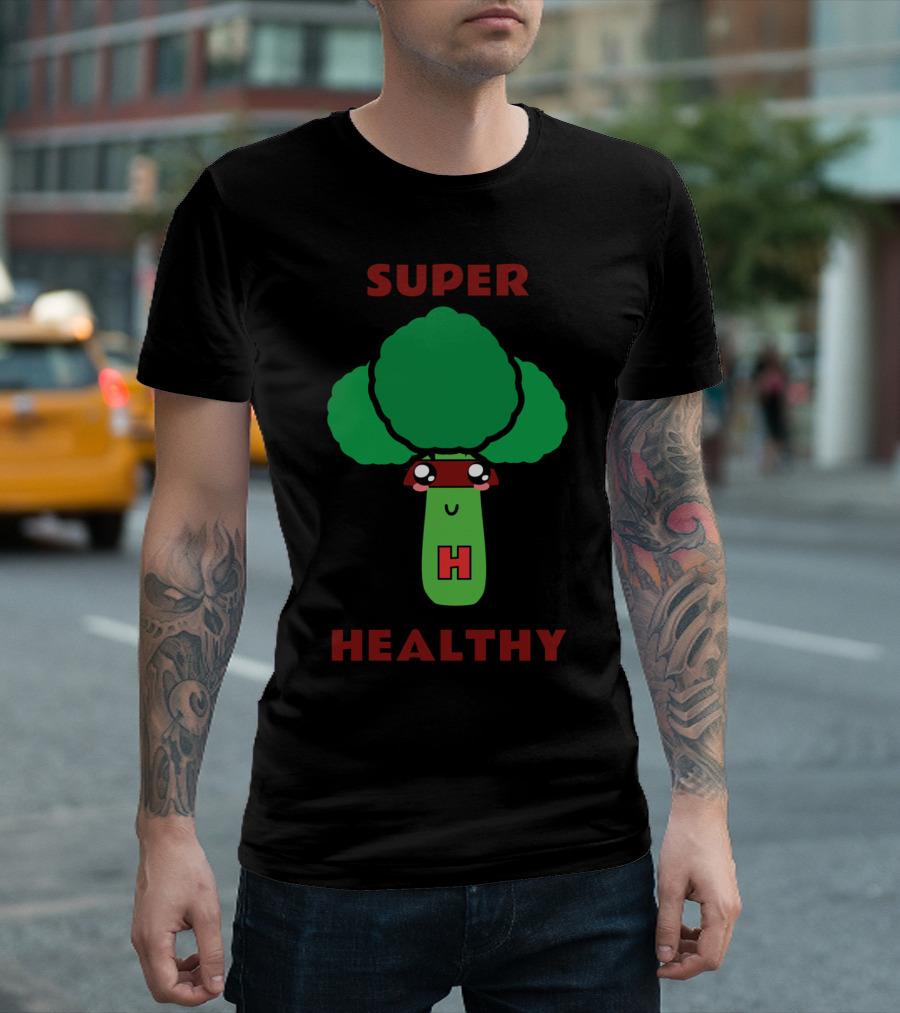 Super Healthy Broccoli H Hero T-Shirt