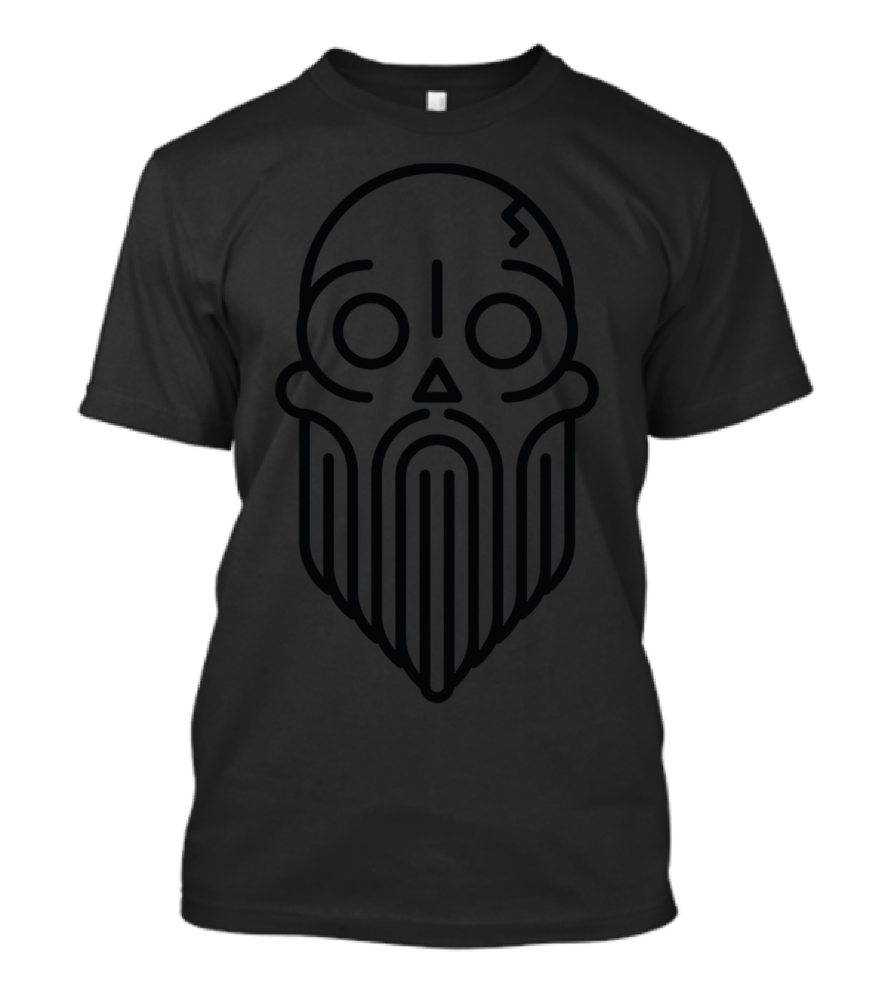 Shave Or Die Skull With Beard T-Shirt