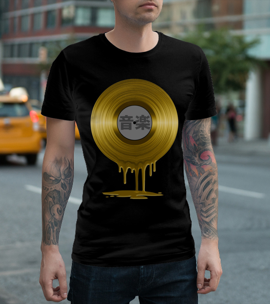 Melting Gold Record 音楽 T-Shirt