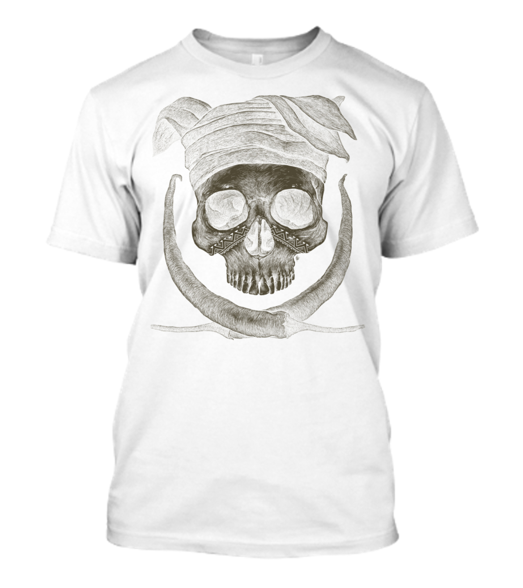 Koki Gadungan Skull With Bandana And Peppers T-Shirt