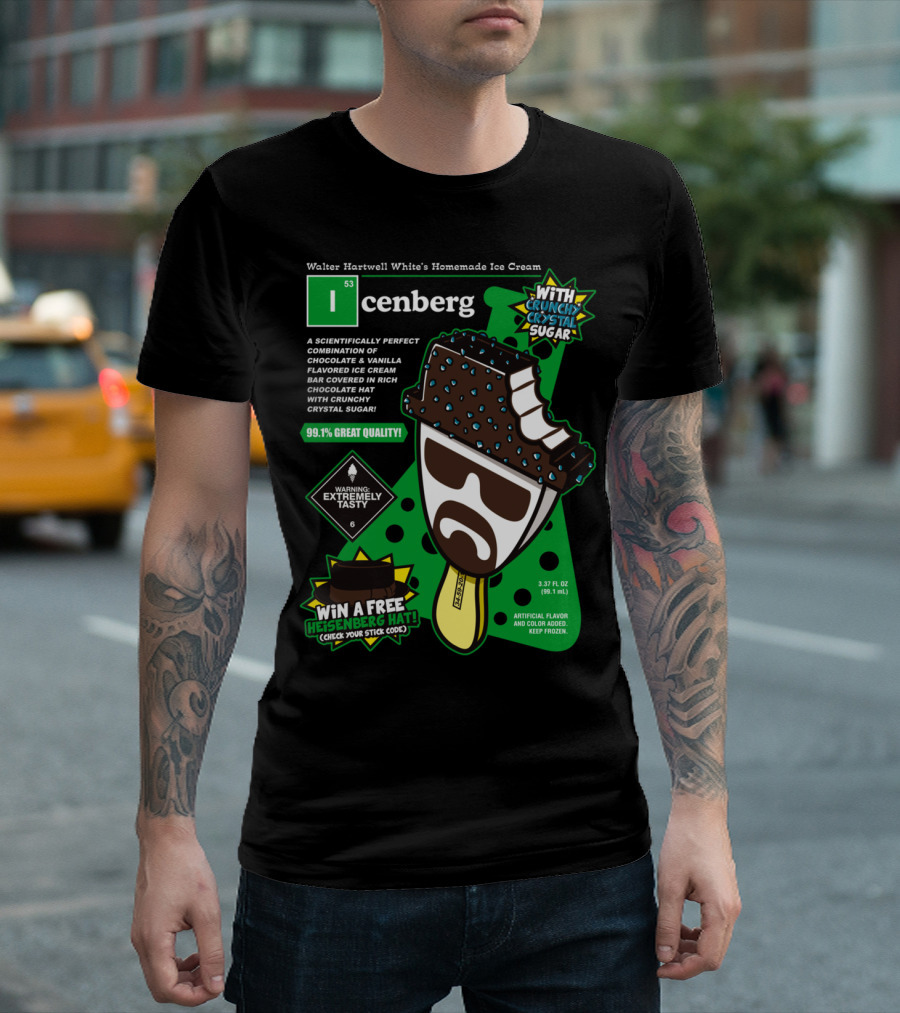 Walter Hartwell White’s Homemade Ice Cream Icenberg With Crunchy Crystal Sugar 99.1% Great Quality Warning Extremely Tasty Win A Free Heisenberg Hat T-Shirt
