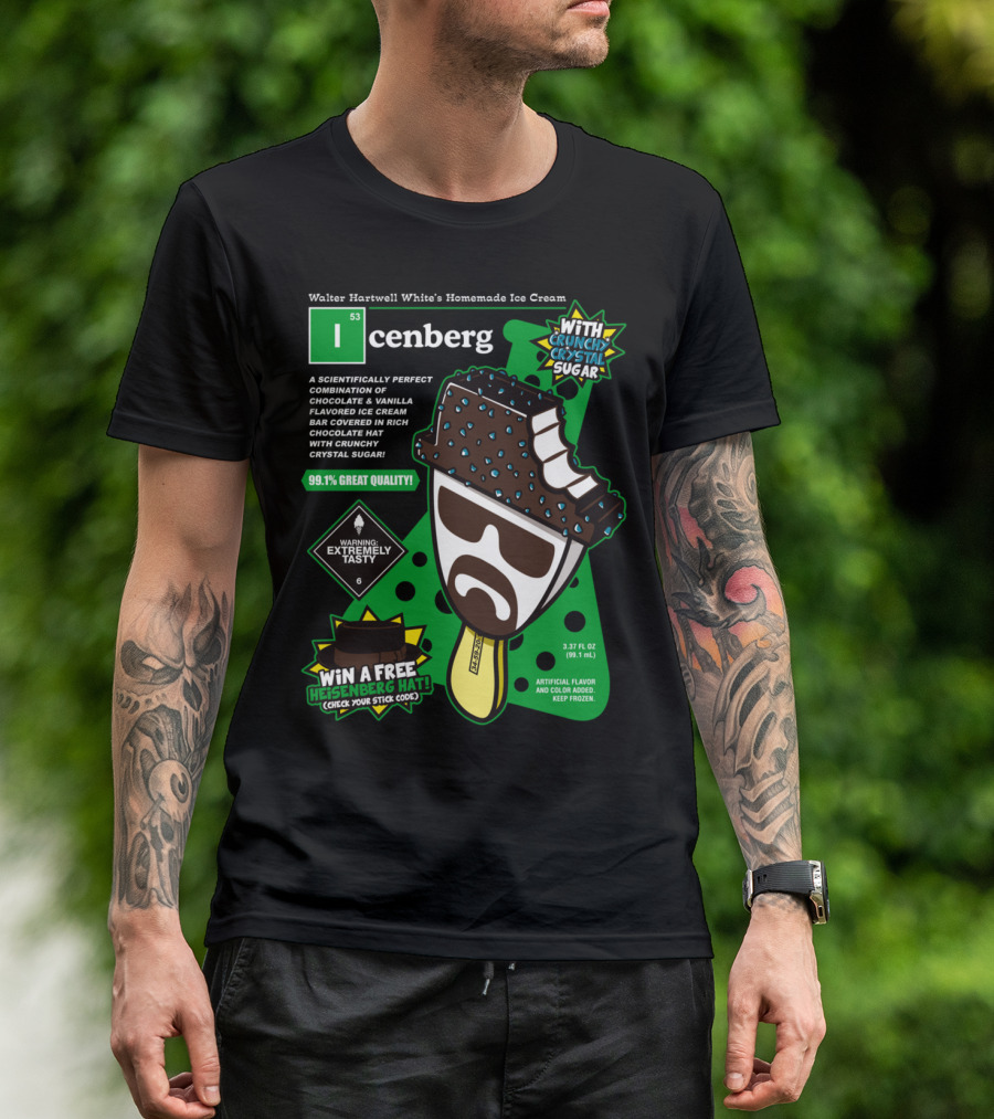 Walter Hartwell White’s Homemade Ice Cream Icenberg With Crunchy Crystal Sugar 99.1% Great Quality Warning Extremely Tasty Win A Free Heisenberg Hat T-Shirt