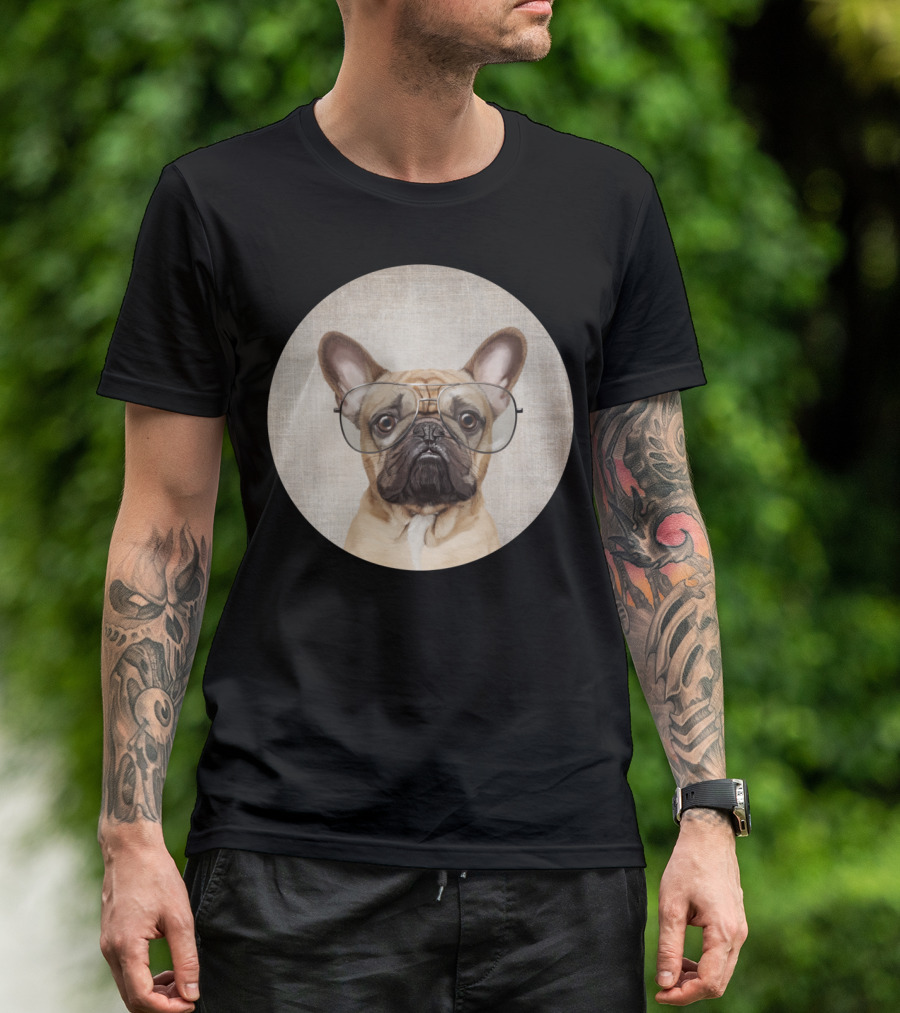 Mr French Bulldog Glasses T-Shirt